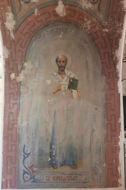 Фрагмент старой росписи XIX века (фото Оксаны Луговой)
