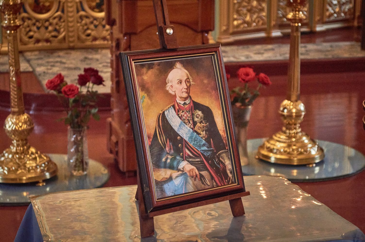 В Воскресенской церкви совершена панихида по Александру Суворову